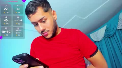 Snapshot of hot_latino_boy_ chatting on October 19, 6:28 am Alejandro online show from October 19, 6:28 am