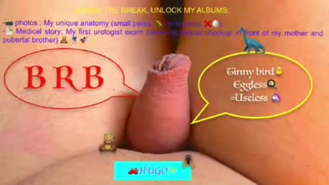 tinypenis online show from July 31, 10:30 pm