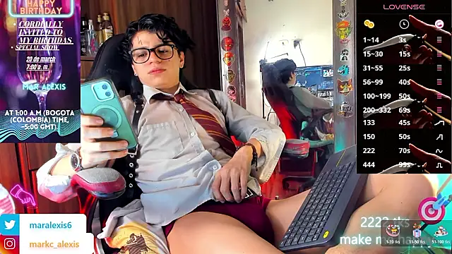 marckalexis online show from March 16, 12:50 am