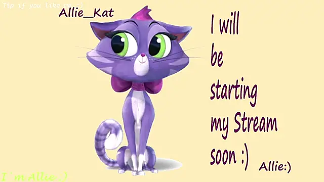 Allie Kat online show from July 18, 2:55 pm