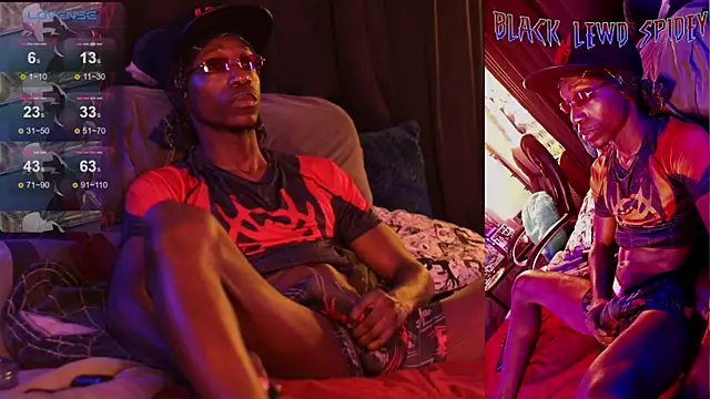 BlackLewdSpidey online show from January 17, 6:15 am